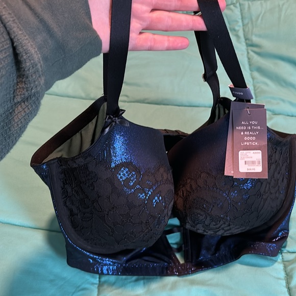 NWT Cacique Foil Shine Longline Balconette Bra, size 42 DDD - Picture 7 of 11